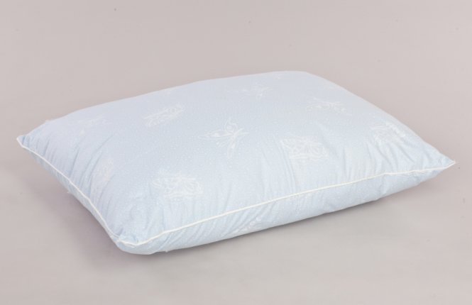 Подушка "Лебяжий пух" средней упругости, в микрофибре, размер 50*70 см фото |от производителя компании Одеялко