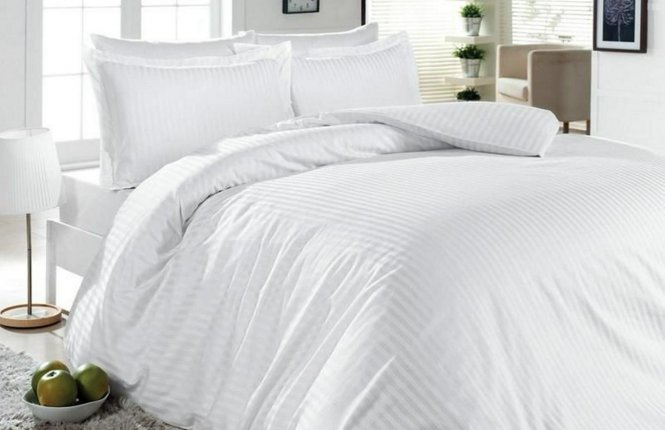 Пододеяльник 220*210 сатин страйп 1*1 (135 гр/кв.м.) фото |от производителя компании Одеялко