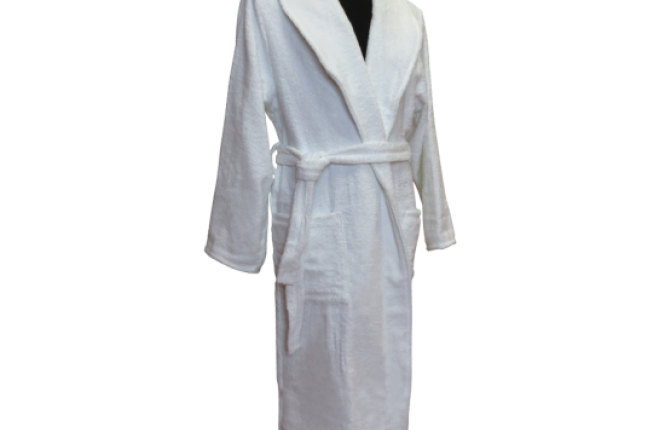 Халат длинный с шалевым воротником р-р 50 (Белый) фото |от производителя компании Одеялко