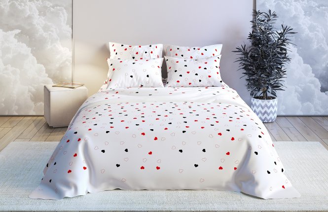 Простыня 180*210 (Бязь набивная, 125 гр/кв.м.) фото |от производителя компании Одеялко