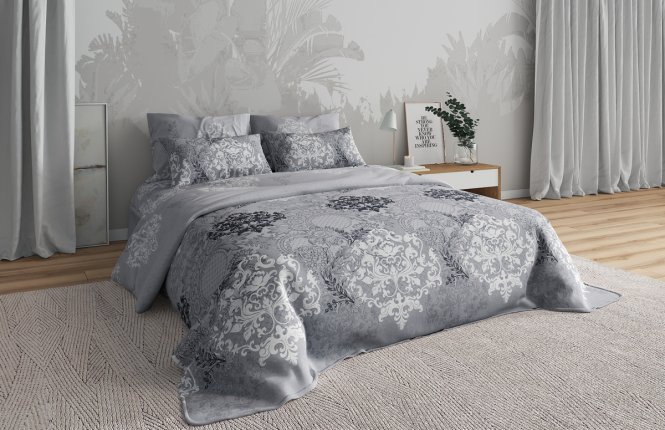 Простыня 180*210 (Бязь набивная, 125 гр/кв.м.) фото |от производителя компании Одеялко