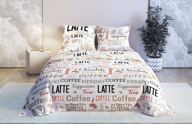 Простыня 180*210 (Бязь набивная, 125 гр/кв.м.) фото |от производителя компании Одеялко