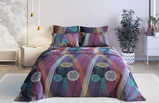 Простыня 180*210 (Бязь набивная, 125 гр/кв.м.) фото |от производителя компании Одеялко