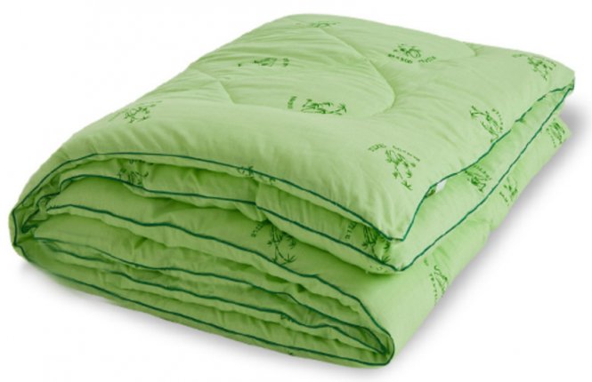 Одеяло "Бамбук" в полисатине, размер 220*205 см, облегченное 300 гр/кв.м. фото |от производителя компании Одеялко