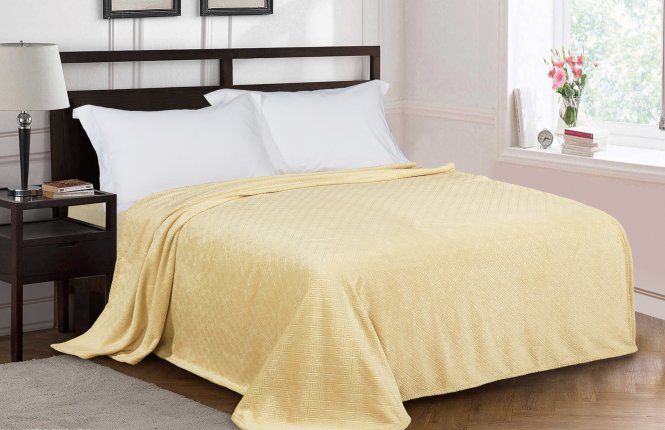 Покрывало "Велсофт", размер 220*200 см "Кубики Слав.Текстиль фото |от производителя компании Одеялко