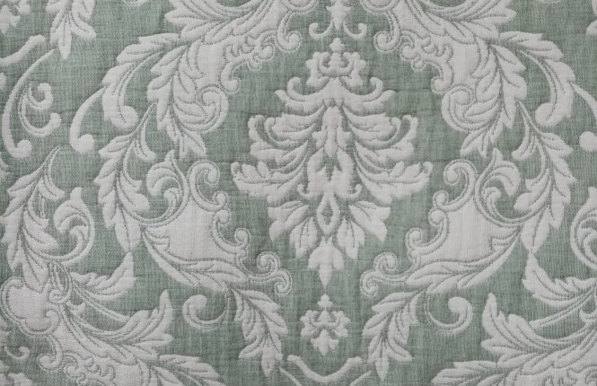 Покрывало Жаккард 180*200 см, ткань стёганая, цвет зелёный, кант фото |от производителя компании Одеялко