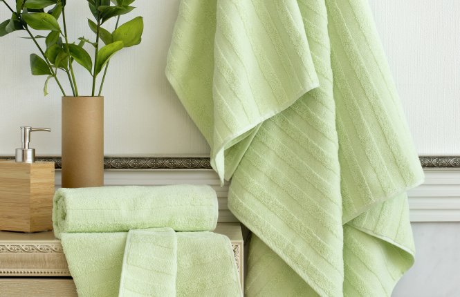 Набор полотенец Verossa МХ50 Stripe Светло-Фисташковый (НТ) фото |от производителя компании Одеялко