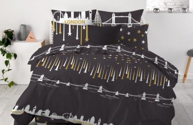 Комплект постельного белья 2,0 Макси Бязь ГОСТ 66146-34 черный фото |от производителя компании Одеялко