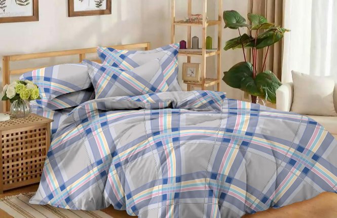 Комплект постельного белья 1,5 спальный Бязь (125 гр/кв.м.,1 наволочка) упаковка пэ фото |от производителя компании Одеялко