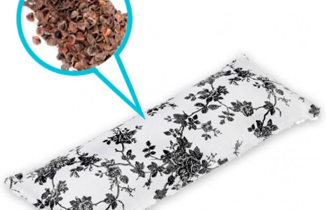 Подушка - валик "Гречишная лузга" р50*d13см, вес 1350гр (+-10гр) (АК) фото |от производителя компании Одеялко