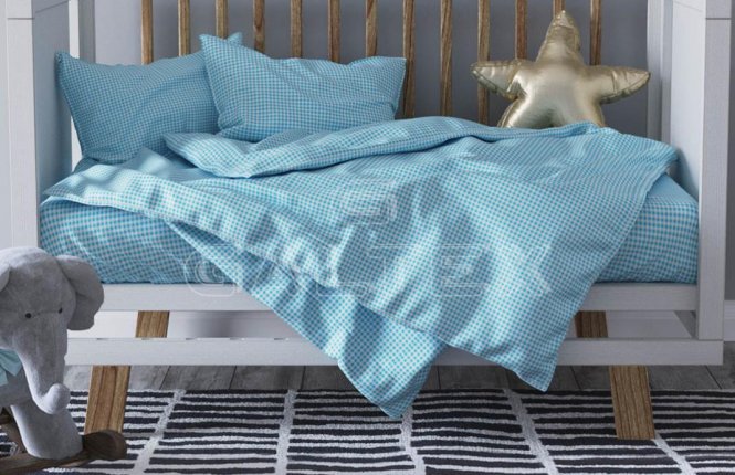 Комплект постельного белья 1,5 спальный Бязь(125 гр/кв.м.) Клеточка (№ 159/4, 2 наволочки 70*70) фото |от производителя компании Одеялко