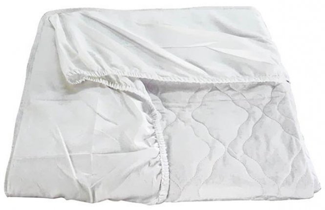 Наматрасник влагонепроницаемый 080*200 (Махра с ПУ мембарной) резинки по периметру фото |от производителя компании Одеялко