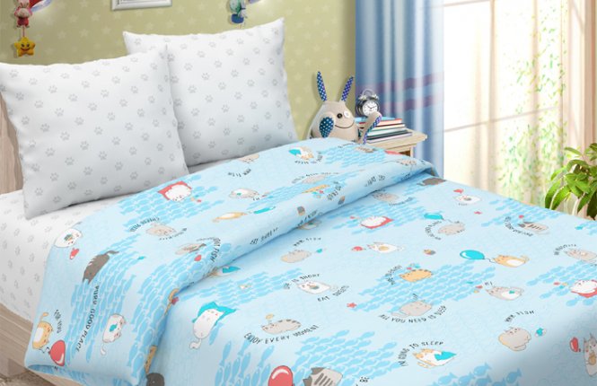Комплект постельного белья детский (Наволочка 40*60, бязь 125 гр/кв.м.) фото |от производителя компании Одеялко