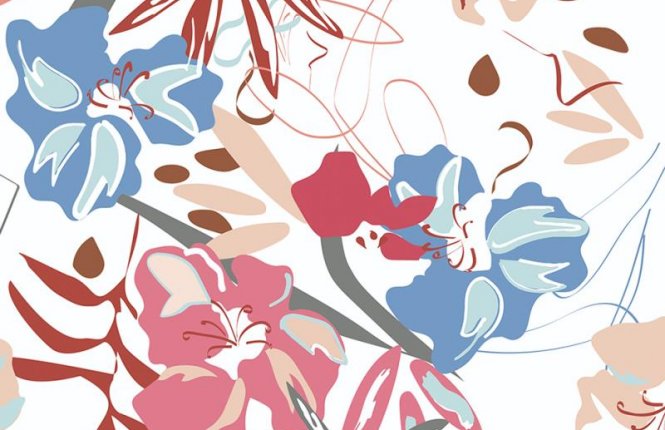 Комплект постельного белья Евро Бязь (125 гр/кв.м.) Букет акварель фото |от производителя компании Одеялко