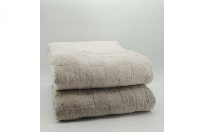 Покрывало 7-я 230*200 Квадратики стеганое однотонное (ТАЧ) фото |от производителя компании Одеялко