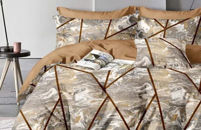 Комплект постельного белья Евро Поплин (120 гр/кв.м.) № 669407/124 фото |от производителя компании Одеялко