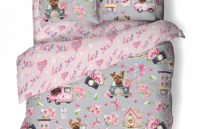 Комплект постельного белья 1,5 спальный Поплин (120 гр/кв.м.) Йорк (№ 500011, 1 наволочка 70*70) фото |от производителя компании Одеялко