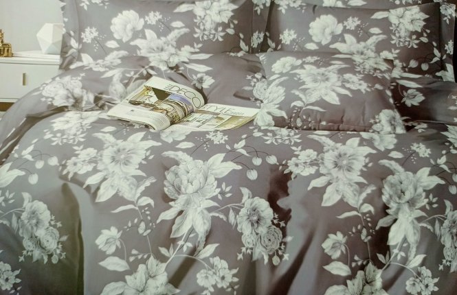 Комплект постельного белья Евро Поплин (120 гр/кв.м.) № 5951-1 фото |от производителя компании Одеялко