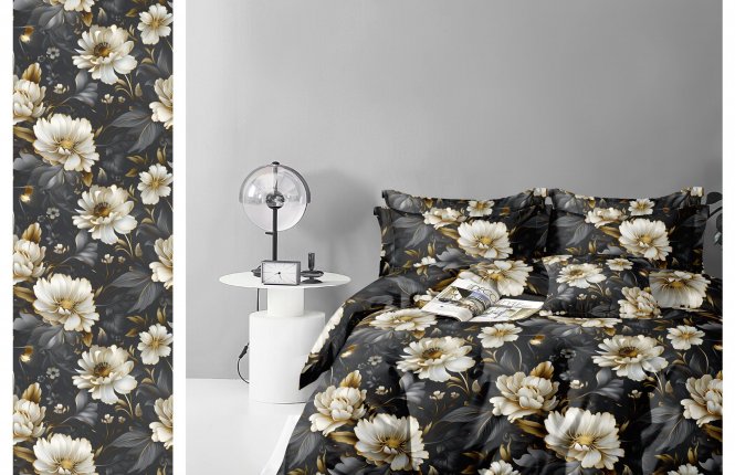 Комплект постельного белья 2,0 Поплин (120 гр/кв.м.) № 669407/135 (на резинке) фото |от производителя компании Одеялко