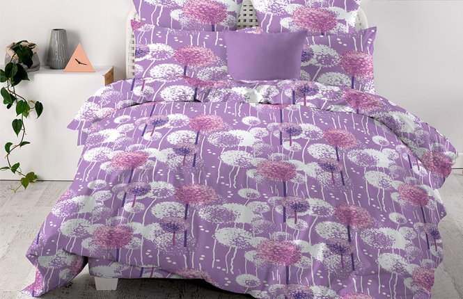Комплект постельного белья 2,0 Бязь (125 гр/кв.м.) Гортензия фото |от производителя компании Одеялко