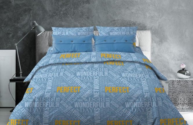 Комплект постельного белья 1,5 спальный Бязь (1 наволочка, 125 гр/кв.м.) Перфект (№ 226/2 ниагара) фото |от производителя компании Одеялко