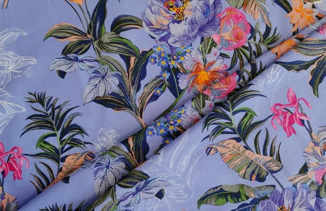 Комплект постельного белья 1,5 спальный Макси Бязь (125 гр/кв.м.) Экзотика (№ 670100/21) фото |от производителя компании Одеялко