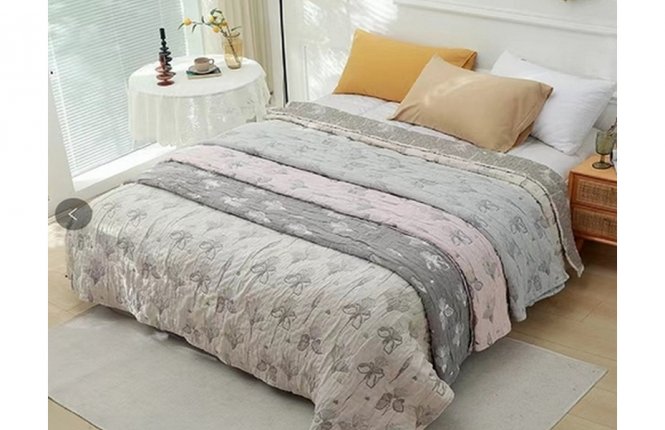 Покрывало 7-я 230*200 Колибри соевое волокно полотняное (ТАЧ) фото |от производителя компании Одеялко