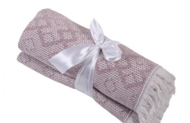 Покрывало вафельное с бахрамой 150*200 "Ромб" (МЛ) фото |от производителя компании Одеялко