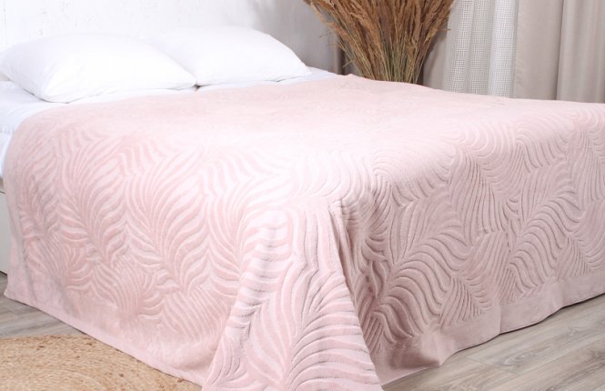 Покрывало жаккард велюр. 220*200 "Palm" (МЛ) фото |от производителя компании Одеялко