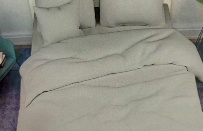 Комплект постельного белья 2 спальный Макси Поплин г/к (120 гр/кв.м.) № 818 Серый опал фото |от производителя компании Одеялко