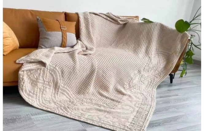 Покрывало 7-я 150*200 Однотонное вафельное вид 1 (ТАЧ) фото |от производителя компании Одеялко