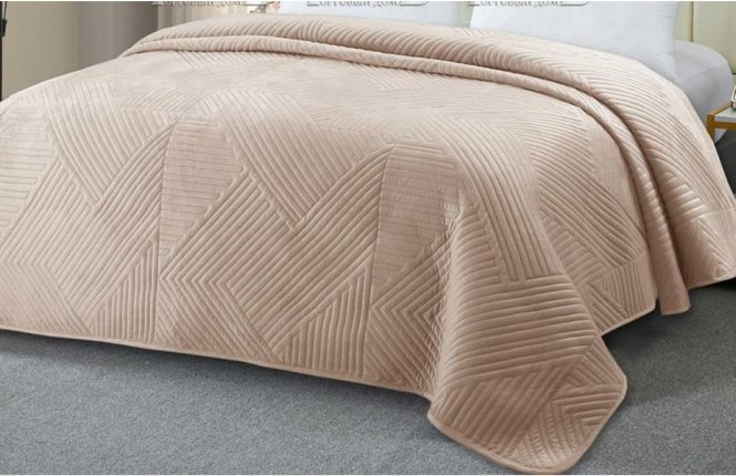 Покрывало 7-я 220*240 Геометрия ткань стеганое однотонное ассорти (ТАЧ) фото |от производителя компании Одеялко