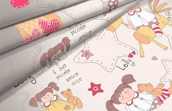 Комплект постельного белья 1,5 спальный Поплин (120 гр/кв.м.) Лолли (№ 500125, 1 наволочка 70*70) фото |от производителя компании Одеялко