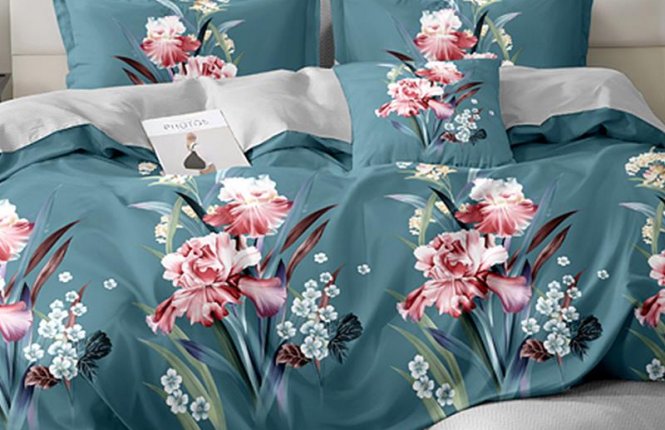 Комплект постельного белья Евро Сатин (125 гр/кв.м.) № 660727 фото |от производителя компании Одеялко