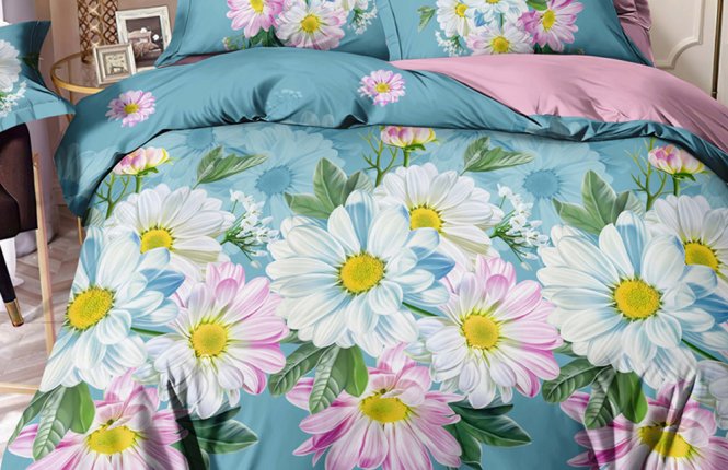 Комплект постельного белья Евро Сатин (125 гр/кв.м.) № 660737 фото |от производителя компании Одеялко